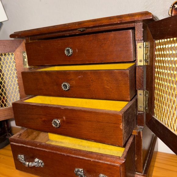 Wooden Storage Cabinet with Drawer - Picture 3 of 6